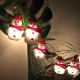 Christmas tree lights - snowmen 10 pcs / 165 cm Christmas tree lights - snowmen 10 pcs / 165 cm