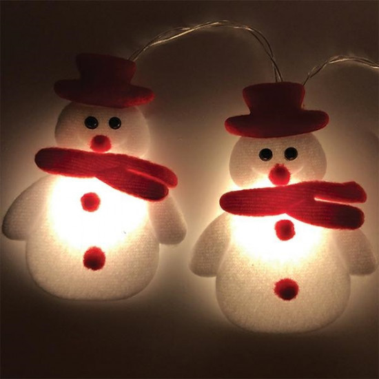 Christmas tree lights - snowmen 10 pcs / 165 cm Christmas tree lights - snowmen 10 pcs / 165 cm