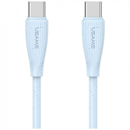 Cable USAMS Green Series SJ716 60W USB-C to USB-C 1m blue