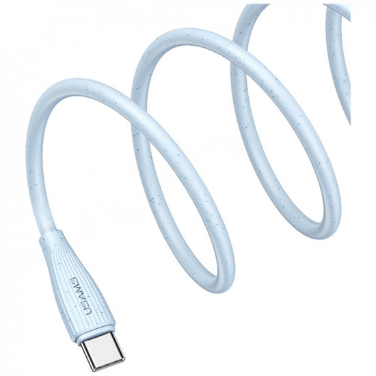 Cable USAMS Green Series SJ716 60W USB-C to USB-C 1m blue
