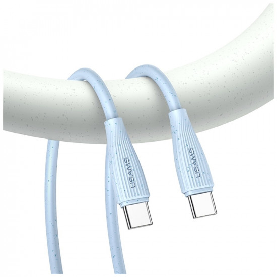 Cable USAMS Green Series SJ716 60W USB-C to USB-C 1m blue