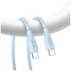 Cable USAMS Green Series SJ716 60W USB-C to USB-C 1m blue