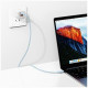 Cable USAMS Green Series SJ716 60W USB-C to USB-C 1m blue
