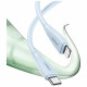 Cable USAMS Green Series SJ717 30W USB-C to Lightning 1m white
