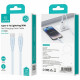 Cable USAMS Green Series SJ717 30W USB-C to Lightning 1m white