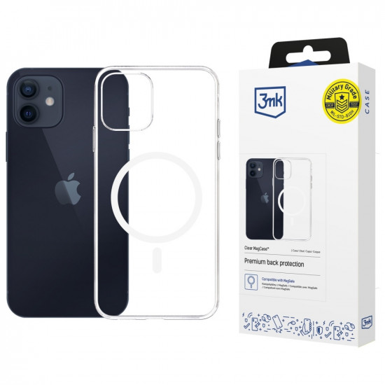 3MK Clear MagCase case for Apple iPhone 12/12 Pro