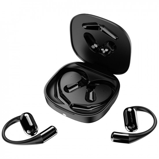 Bluetooth headphones 4smarts SkyBuds OWS with AI display, black