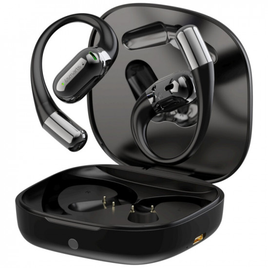 Bluetooth headphones 4smarts SkyBuds OWS with AI display, black
