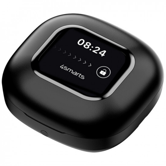 Bluetooth headphones 4smarts SkyBuds OWS with AI display, black