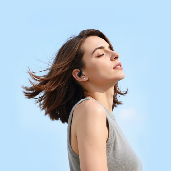 Bluetooth headphones 4smarts SkyBuds OWS with AI display, black