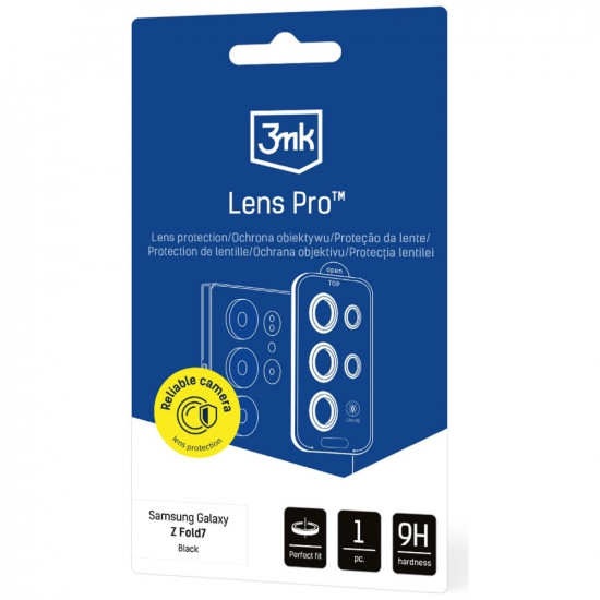 3MK Lens Protection Pro for Samsung Galaxy Z Fold7 black 1 pc