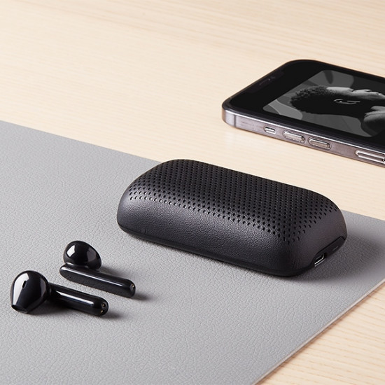 Lexon Speakerbuds Wireless Headphones with Bluetooth Speaker black LA127N