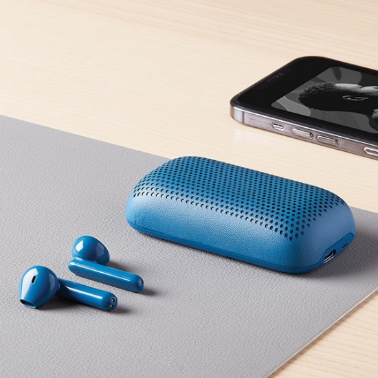 Lexon Speakerbuds Wireless Headphones with Bluetooth Speaker blue LA127B Lexon Speakerbuds Wireless Headphones with Bluetooth Speaker blue LA127B
