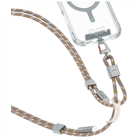 Universal phone lanyard cable 2in1 Skinarma Dyno Ve USB-C/USB-C beige