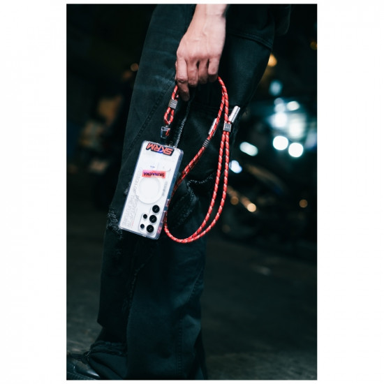 Universal phone lanyard cable 2in1 Skinarma Dyno Ve USB-C/USB-C beige