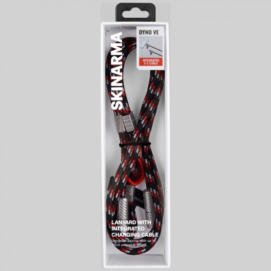 Universal phone lanyard cable 2in1 Skinarma Dyno Ve USB-C/USB-C black