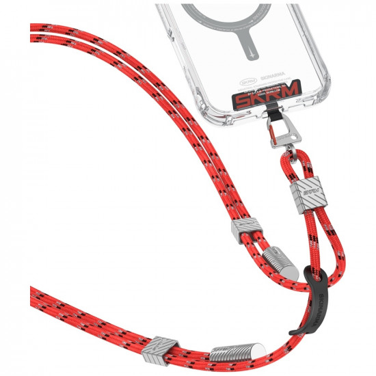 Universal phone lanyard cable 2in1 Skinarma Dyno Ve USB-C/USB-C red