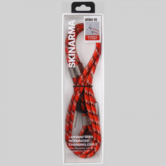 Universal phone lanyard cable 2in1 Skinarma Dyno Ve USB-C/USB-C red