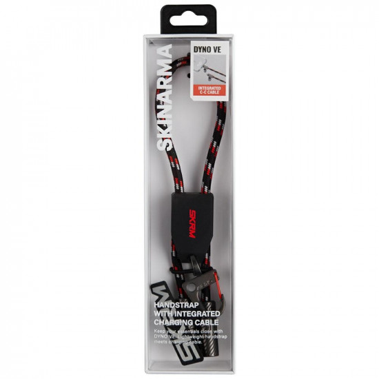 Universal wrist lanyard 2-in-1 cable Skinarma Dyno Ve USB-C/USB-C black