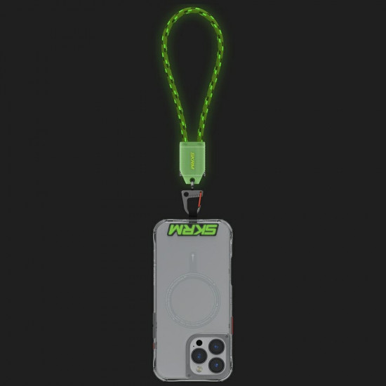 Universal wrist lanyard 2-in-1 cable Skinarma Dyno Ve USB-C/USB-C niteglow
