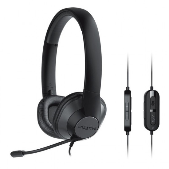 Creative HS-720 V2 Wired Headphones with Microphone Black/Black USB
