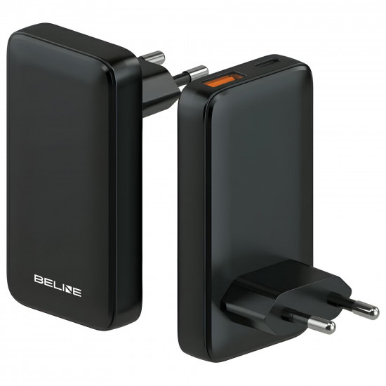 Beline Charger 1x USB-C + 1x USB 65W black (head only) PD 3.0 + QC 3.0 BLN2CW65