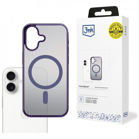 3MK Frosty MagCase for Apple iPhone 17 purple
