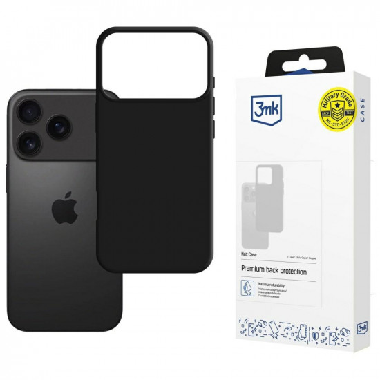 3MK Matt Case for Apple iPhone 17 Pro Black