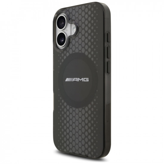 Case AMG Double Layer Transparent Graphics MagSafe for iPhone 17 black