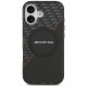 Case AMG Double Layer Transparent Rhombs MagSafe for iPhone 17 black-red Case AMG Double Layer Transparent Rhombs MagSafe for iPhone 17 black-red