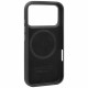 Case Audi R8 Genuine Leather MagSafe for iPhone 17 Pro black-red