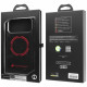 Case Audi RSQ Carbon Fiber Sport Red Circle MagSafe for iPhone 17 Pro Max black
