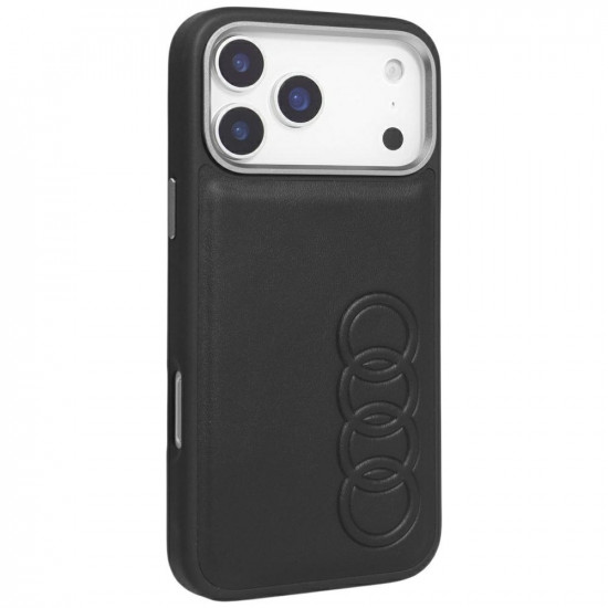 Case Audi TT Synthetic Leather MagSafe for iPhone 17 Pro black Case Audi TT Synthetic Leather MagSafe for iPhone 17 Pro black