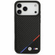 Case BMW M Carbon Tricolor Line MagSafe for iPhone 17 Pro Max black
