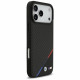 Case BMW M Carbon Tricolor Line MagSafe for iPhone 17 Pro Max black