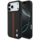 Case BMW M Perforated Stripe Logo MagSafe for iPhone 17 Pro Max red