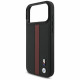 Case BMW M Perforated Stripe Logo MagSafe for iPhone 17 Pro Max red
