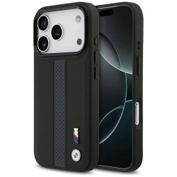 Case BMW M Perforated Stripe Logo MagSafe for iPhone 17 Pro blue