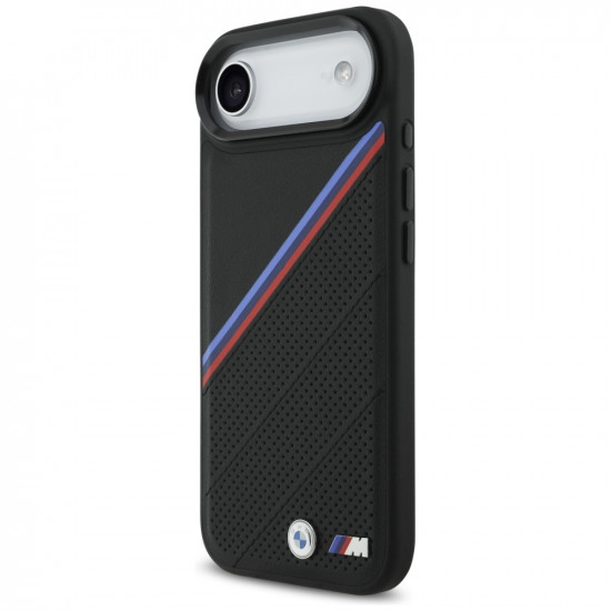BMW M Tricolor Metal Logo MagSafe Case for iPhone 17 Air Black