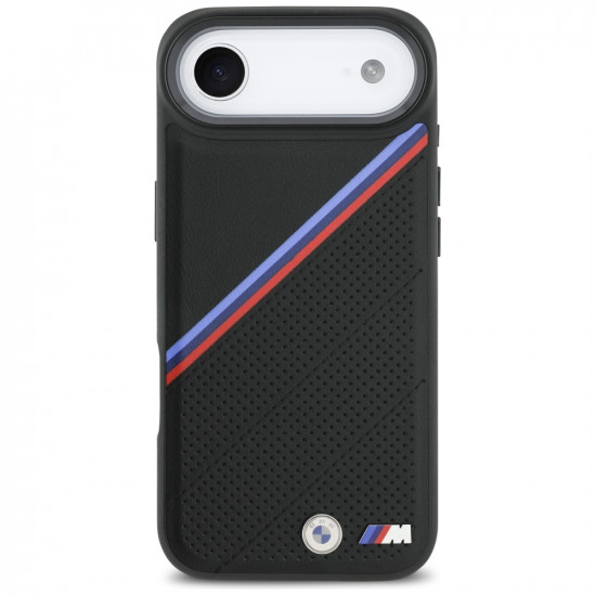 BMW M Tricolor Metal Logo MagSafe Case for iPhone 17 Air Black