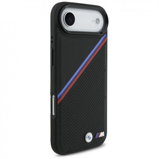 BMW M Tricolor Metal Logo MagSafe Case for iPhone 17 Air Black