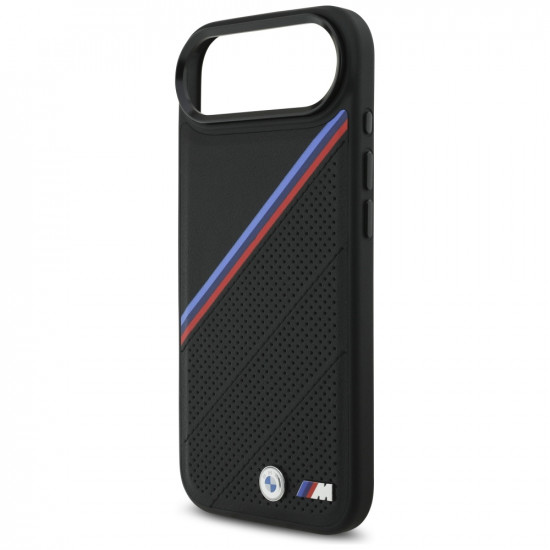BMW M Tricolor Metal Logo MagSafe Case for iPhone 17 Air Black