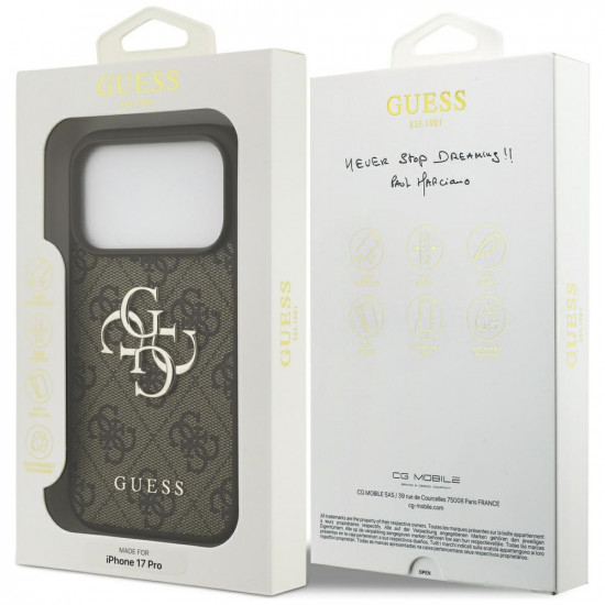 Case Guess 4G Big Logo for iPhone 17 Pro brown