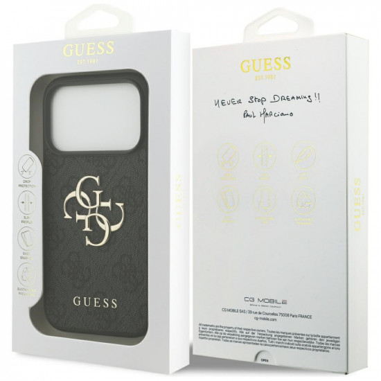 Case Guess 4G Big Logo for iPhone 17 Pro black