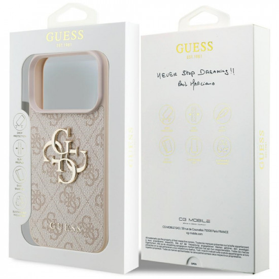 Case Guess 4G Big Logo for iPhone 17 Pro pink
