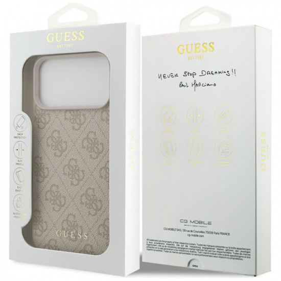 Guess 4G Classic Case for iPhone 17 Pro Max Pink