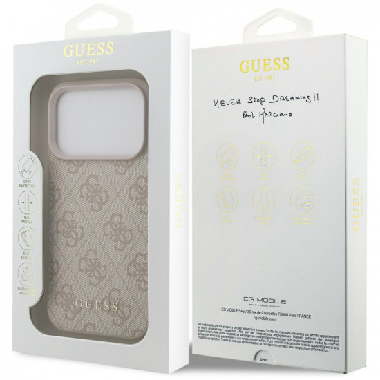 Guess 4G Classic Case for iPhone 17 Pro Pink