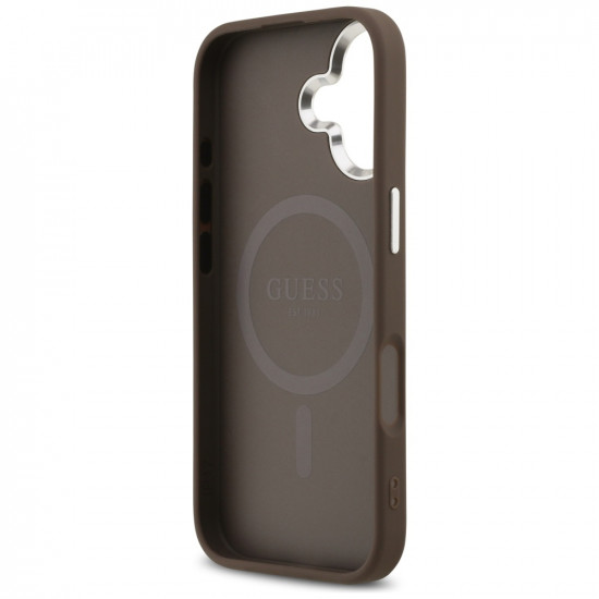 Case Guess 4G Classic Logo MagSafe for iPhone 17 brown