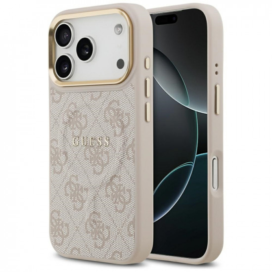 Case Guess 4G PU Classic Logo MagSafe for iPhone 17 Pro pink