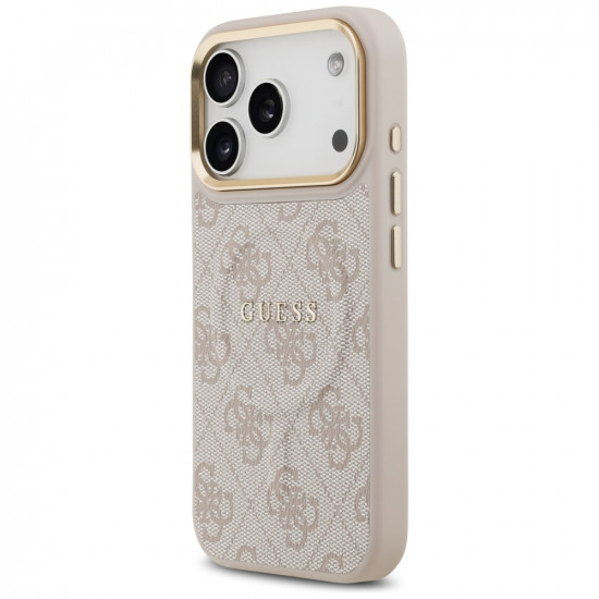 Case Guess 4G PU Classic Logo MagSafe for iPhone 17 Pro pink